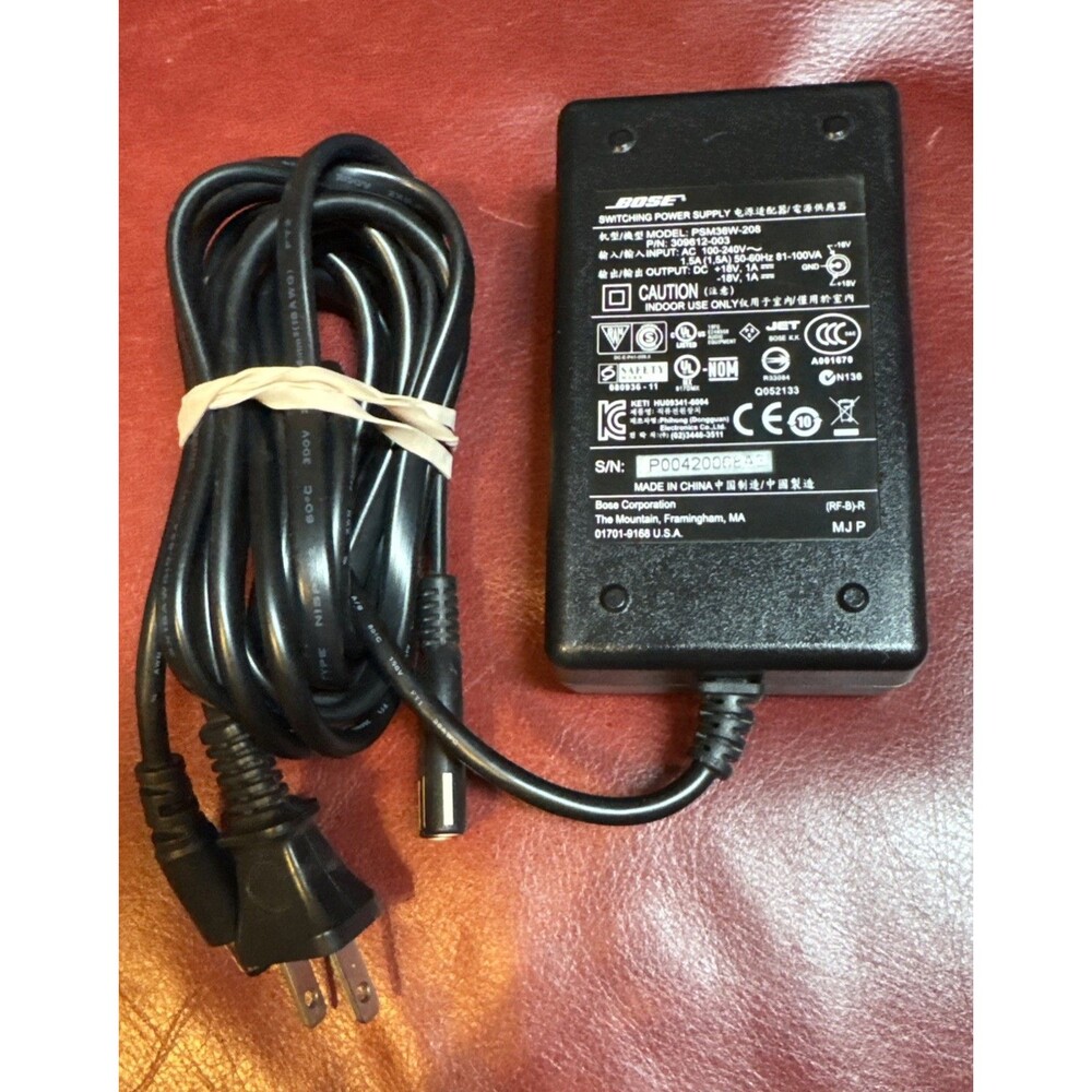 Bose OEM Sound Dock 18V AC Adapter Power Supply 4 Prong- Model PSM36W-208